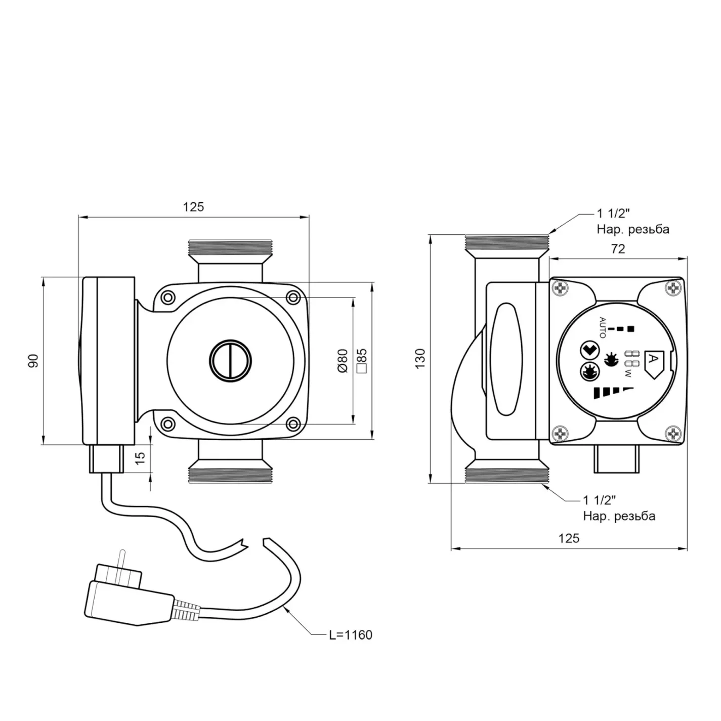 Циркуляційний насос Thermo Alliance LPSA 25/60/130 (LPSA2560130) - Фото 1